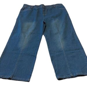 Pull-on Stretch Cropped Jeans XL EUC